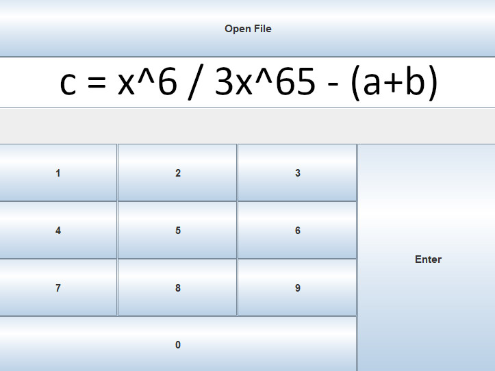 Screenshot of a calculator