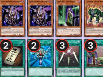Screenshot of Yu-Gi-Oh cards after the script was executed